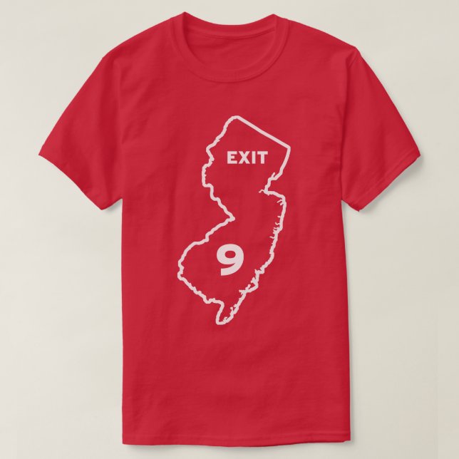 New jersey Exit 9 T Shirt (Design framsida)