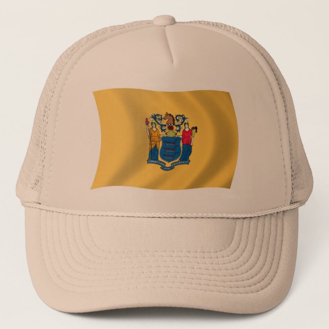 New Jersey Flagg Hatt Truckerkeps (Framsida)
