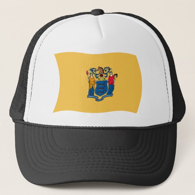 New jersey Flagga Hat Keps (Framsida)
