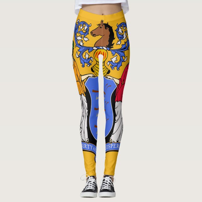 New jersey flagga leggings (Framsida)
