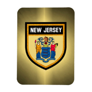 New jersey Flagga Magnet