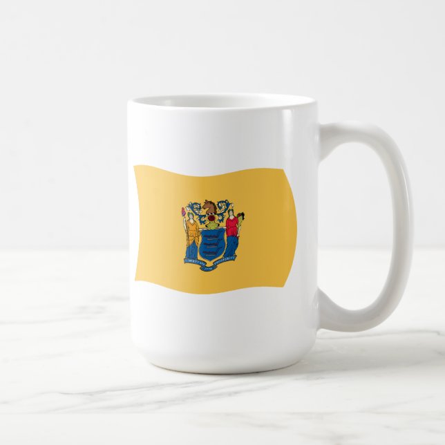 New jersey Flagga Mugg (Höger)