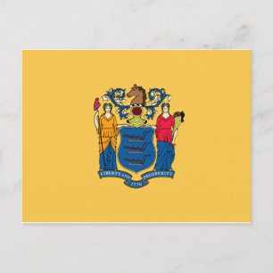 new jersey Flagga Vykort