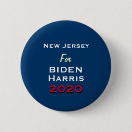 NEW JERSEY för BIDEN HARRIS 2020 Rund knapp