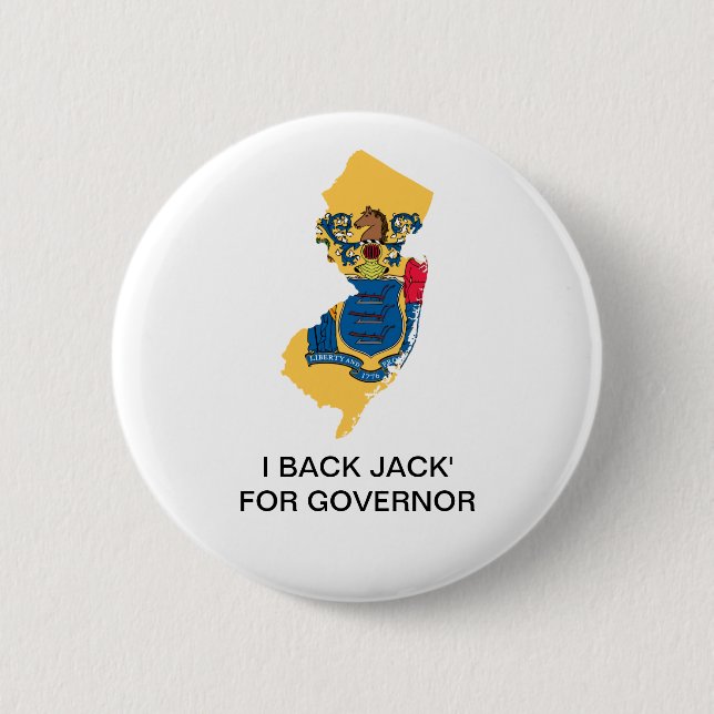 NEW JERSEY FOR Jack Ciattarelli GOVERNOR Button Knapp (Framsida)