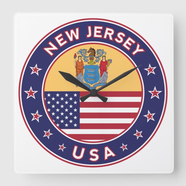 New jersey fyrkantig klocka (Framsida)