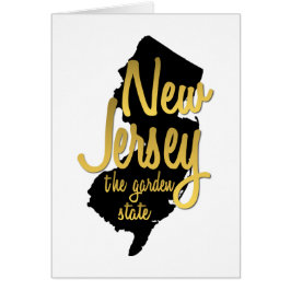 New jersey Garden State-hälsningskort Hälsningskort