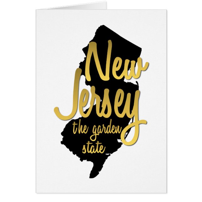 New jersey Garden State-hälsningskort Hälsningskort (Framsidan)
