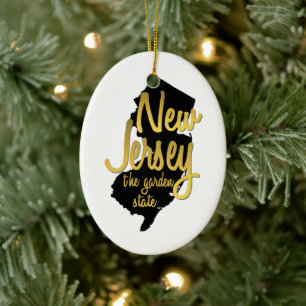 New jersey Garden State Julgransprydnad Keramik