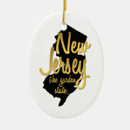 New jersey Garden State Julgransprydnad Keramik