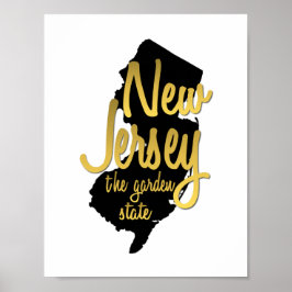 New jersey Garden State Poster