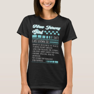 New jersey Girl Dress Human Ljug Detector Näring T Shirt