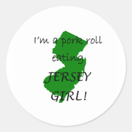 New jersey Gris Roll Stickers Runt Klistermärke