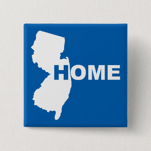 New Jersey Hemma Borta Från Stat Knapp Badge Pin