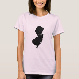 New Jersey hemman skript Tee Shirt