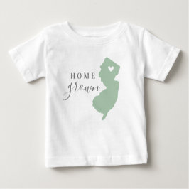 New jersey Home Grown | Redigerbar Färg-stat Karta T Shirt