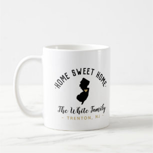 New jersey Home Sweet Home Family Monogram Mugg