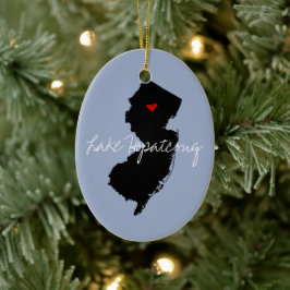 New jersey Hometown Julgransprydnad Keramik
