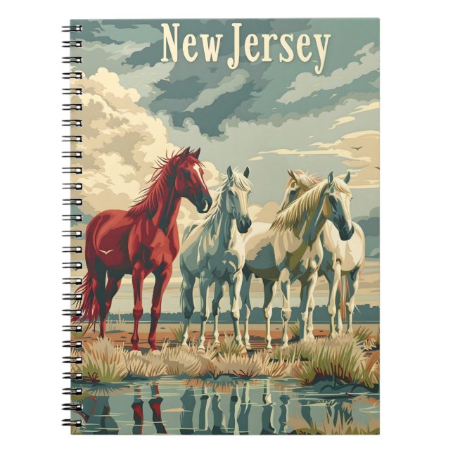 New jersey Horses Anteckningsbok (Framsidan)