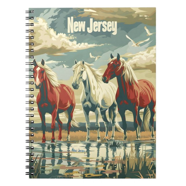 New jersey Horses Anteckningsbok (Framsidan)