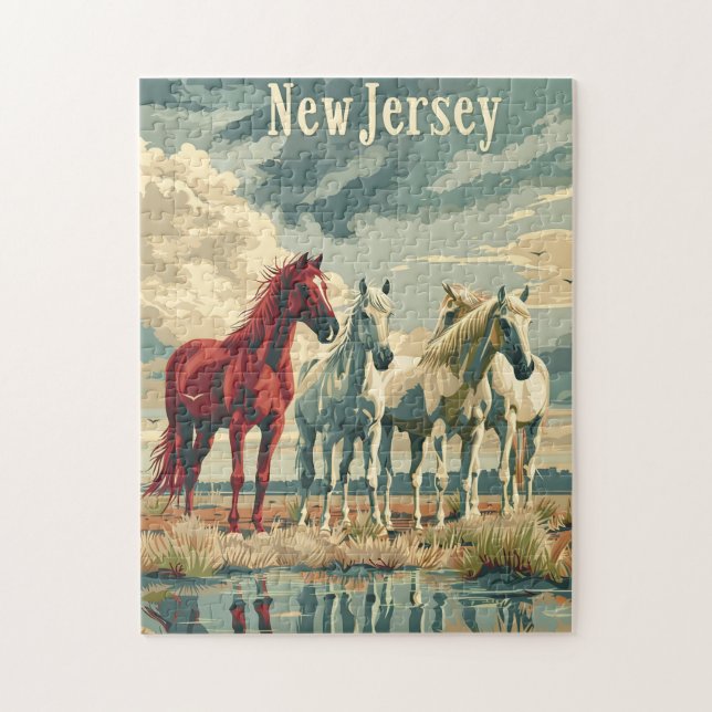 New jersey Horses Pussel (Vertikal)