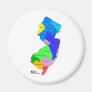 NEW JERSEY i FÄRG Magnet