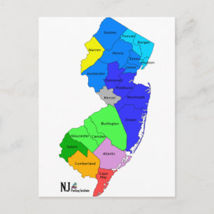NEW JERSEY i FÄRG Vykort