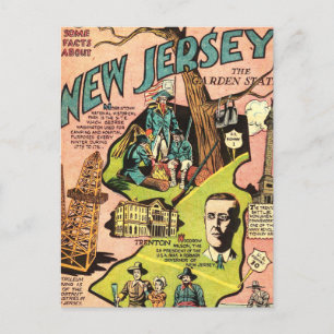 New jersey i Garden-staten Vykort