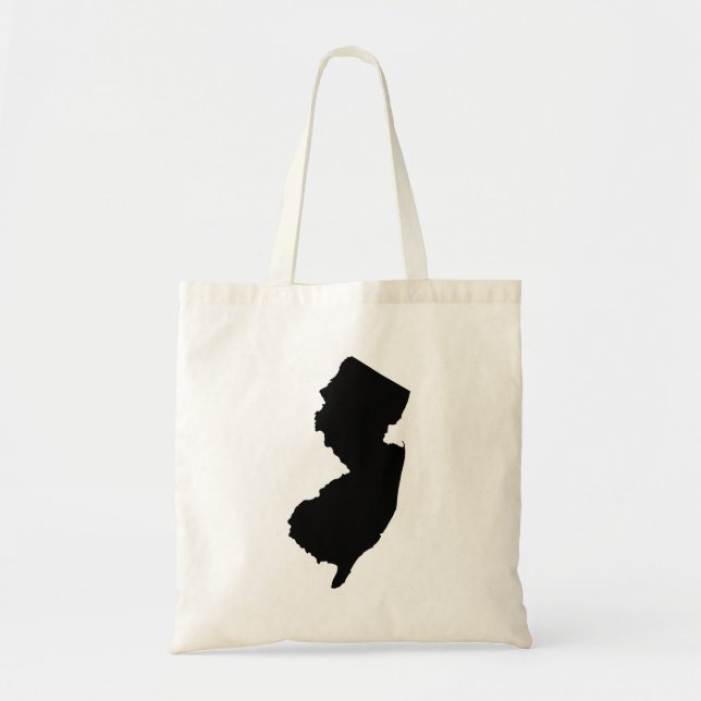 New Jersey i svart och vitt Tygkasse (Framsidan)