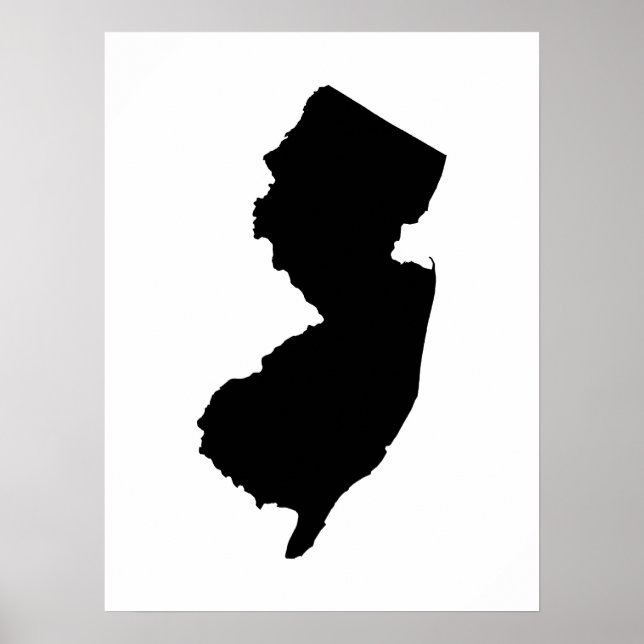 New jersey i Svarta och vita Poster (Framsidan)