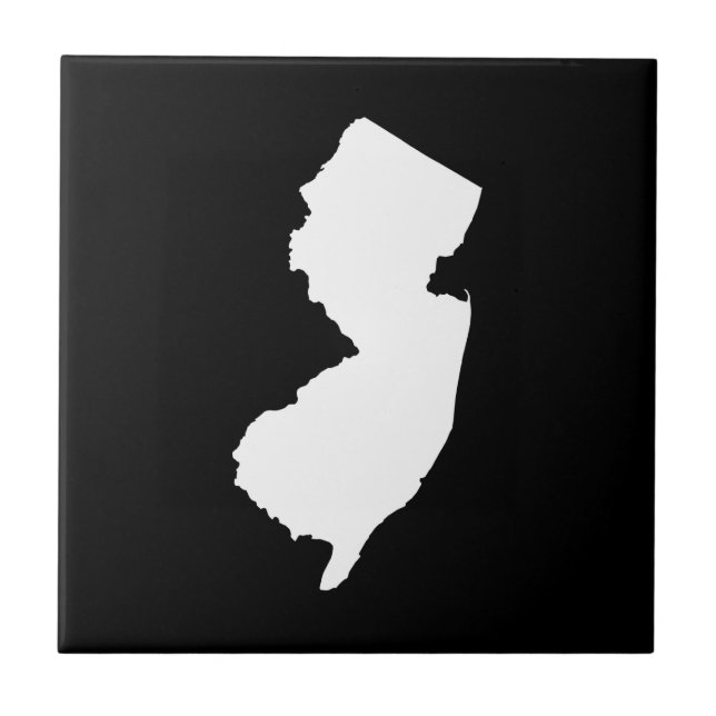 New jersey i vitt och svart kakelplatta (Framsidan)