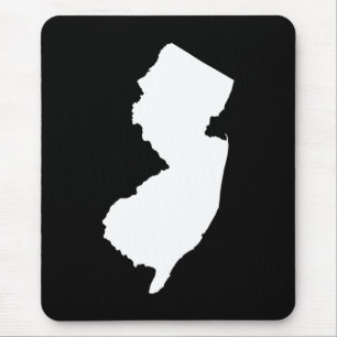 New Jersey i vitt och svart Musmatta