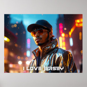NEW JERSEY - JAG ÄLSKAR JERSEY POSTER