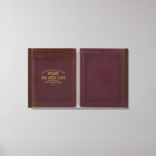 New jersey kusten historiska atlas canvastryck