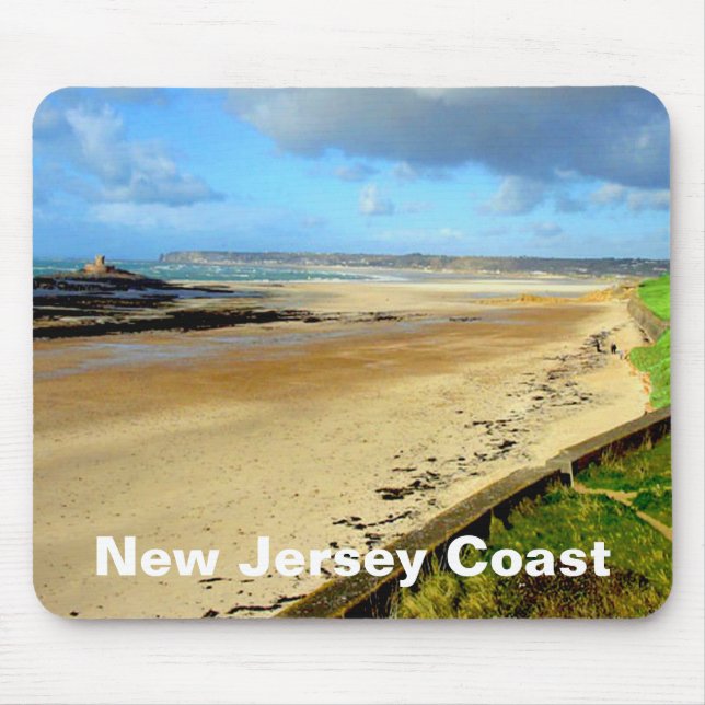 New jersey Kusten, NJ Mouse Pad Musmatta (Framsidan)