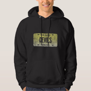 New jersey licensskylt Gift DJÄVULEN Hoodie