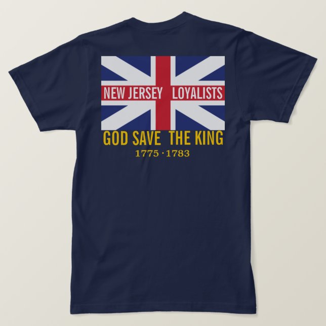 NEW JERSEY LOYALISTS T-SHIRT (Design baksida)