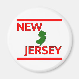 New jersey med lägesöversikt magnet