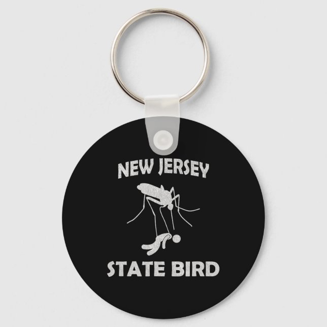 New Jersey Mosquito State Bird Funny Outdoors  Nyckelring (Framsida)