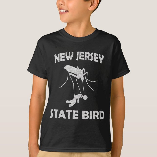 New Jersey Mosquito State Bird Funny Outdoors  T Shirt (Framsida)