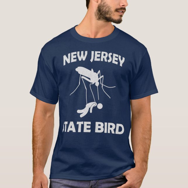 new jersey Mosquito State Bird Funny utomhus T Shirt (Framsida)