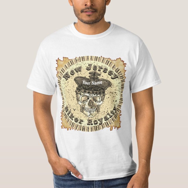 New Jersey-motorcyklist  T Shirt (Framsida)