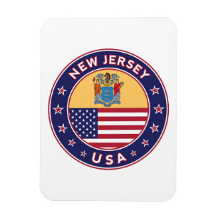 New jersey, New jersey-klistermärke, telefonfodral Magnet