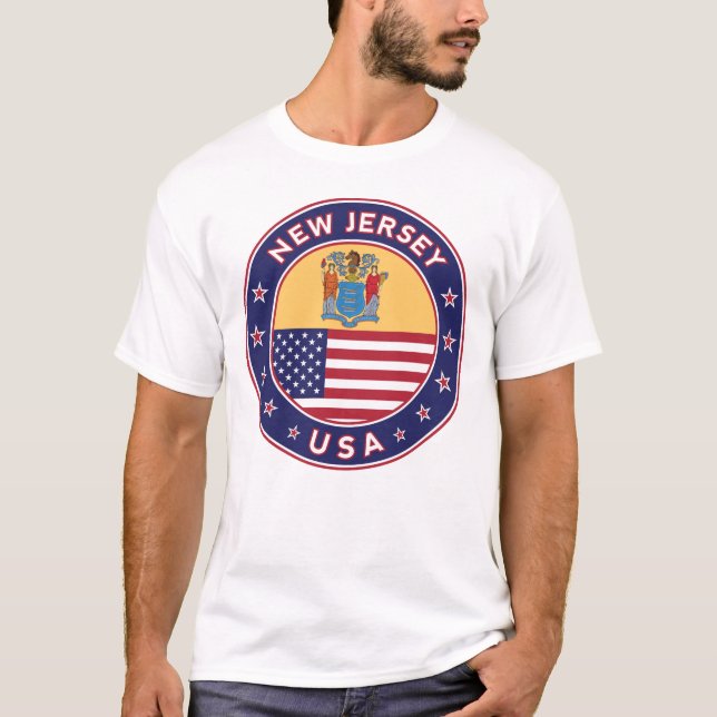 New jersey, New jersey t-shirt, T Shirt (Framsida)