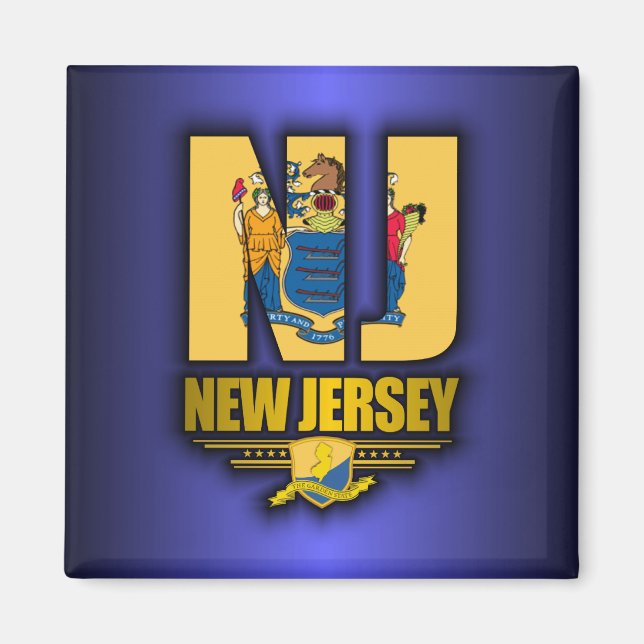 New jersey (NJ) Magnet (Framsidan)