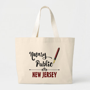 New jersey Notary Public Bläck Pen Jumbo Tygkasse