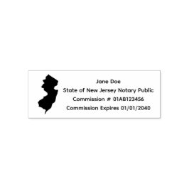 New jersey Notary Public Seal Självfärgande Stämpel