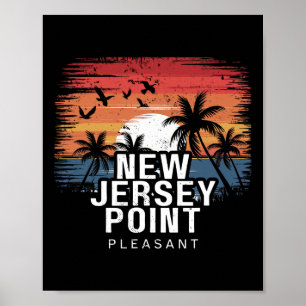 New Jersey Point Pleasant Surfing Surfare Poster