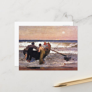 New jersey... "Presshing off the boat", bra art. Vykort