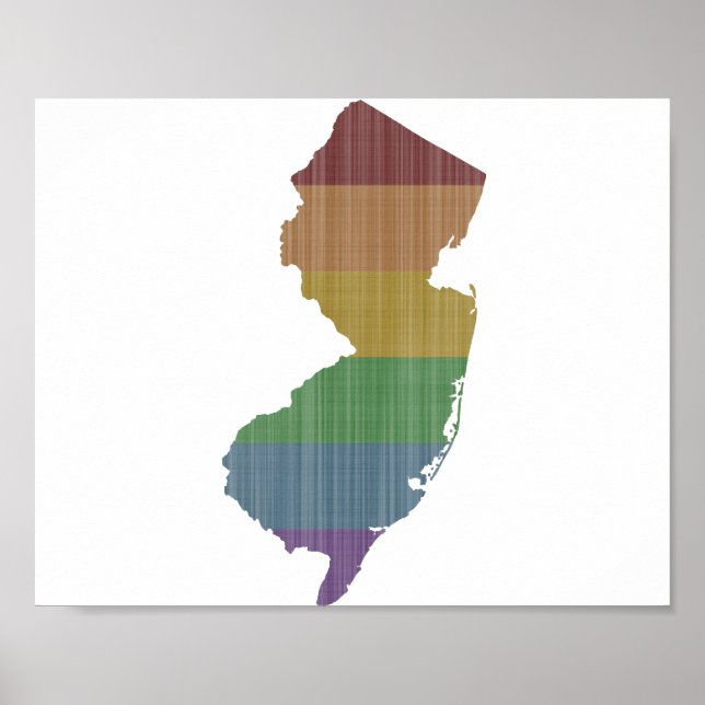 New jersey Rainbow Gay pride Poster (Framsidan)